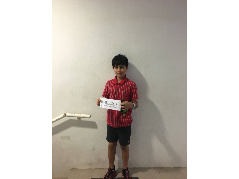 Vihaan Ganatra Year 7 DC internal chess competition