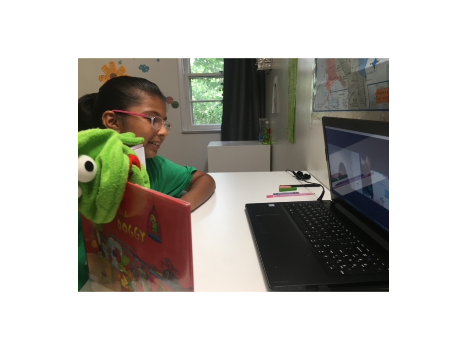 hazel story frog puppet